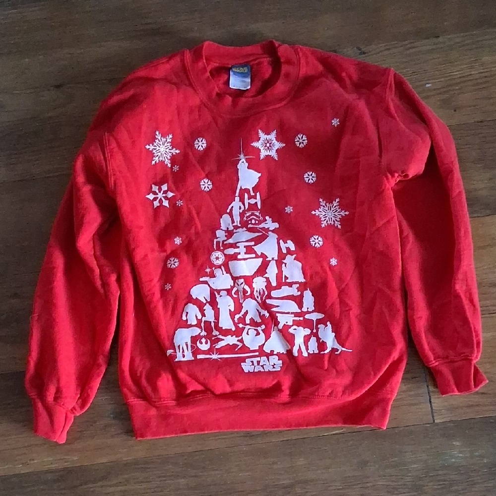Star Wars Red Crewneck Christmas Sweater for Men